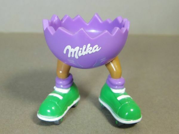 企業物 MILKA ミルカチョコレート プラスチックエッグカップ ローラースケート イースター