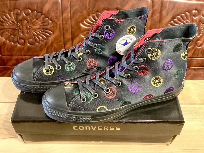 ★☆希少レア!converse ALL STAR STARWARS 黒/カラフル Hi 9 27.5cm コンバース オールスター スターウォーズ ハイカット デッド 237☆★