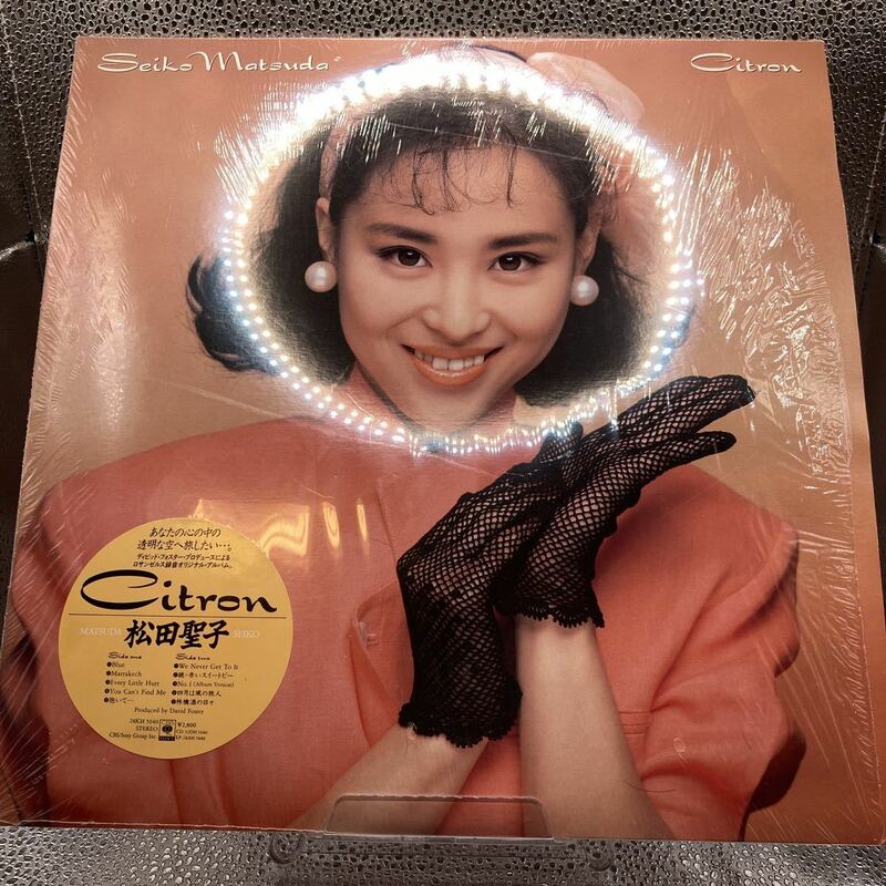 再生良好 LP 松田聖子/CITRON MARRAKECH(マラケッシュ)/続・赤いスイートピー/No.1(ALBUM VERSION)/抱いて…他　準美品