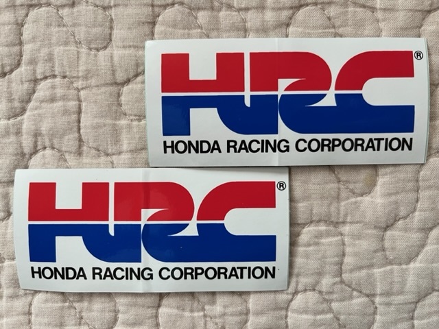 レア表記★HONDA RACING CORPORATION ステッカー 2枚セット 旧ロゴ ビンテージ