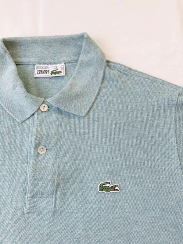 80s 90s Lacoste vintage polo shirt ラコステ ポロシャツフランス製 ビンテージ レアカラー tシャツ 半袖 DEVANLAY ユーロ アメリカ