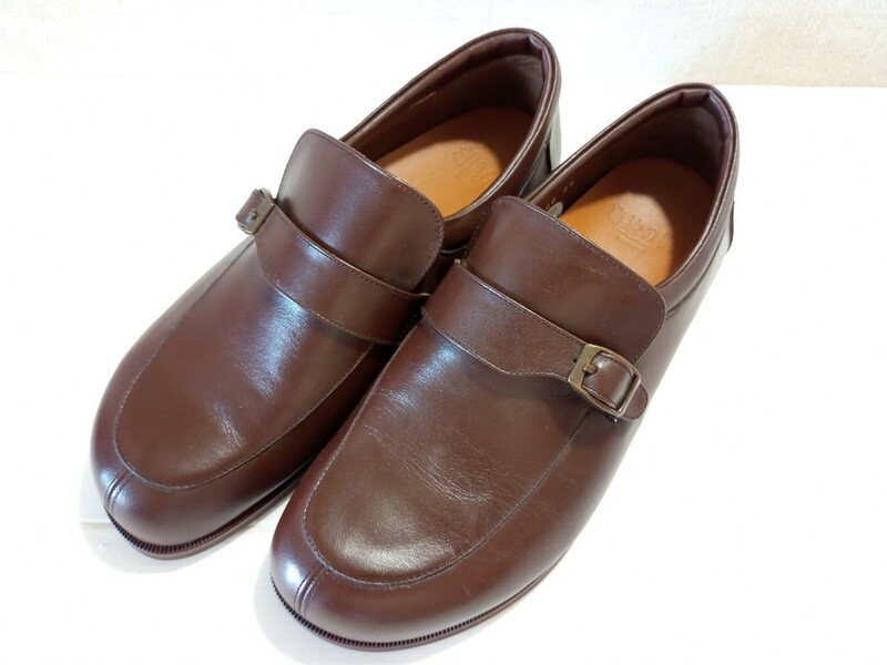 菊地の靴　革靴　日本製　25cmEEEE 茶色