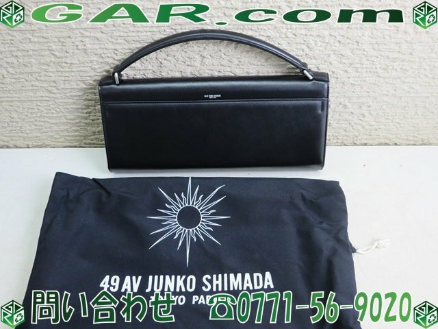 LZ77 49AV JUNKO SHIMADA/ジュンコシマダ ハンドバッグ 鞄/カバン/かばん 黒/ブラック レディース 箱付き フォーマル