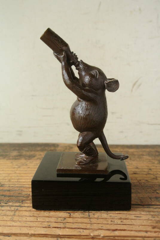 メキシコ彫刻家 SERGIO BUSTAMANTE（セルヒオ・ブスタマンテ） ブロンズ 置物 酔っ払い鼠