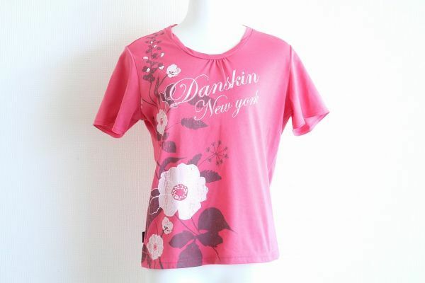 即決☆ ダンスキン DANSKIN 半袖 Tシャツ カットソー ピンク M サイズ☆クリックポストOK☆828632