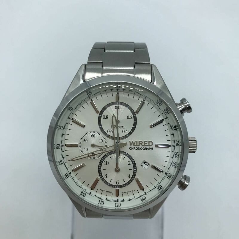 SEIKO セイコー WIRED / ワイアード 腕時計 7T92-0SM0 クォーツ クロノグラフ 動作品