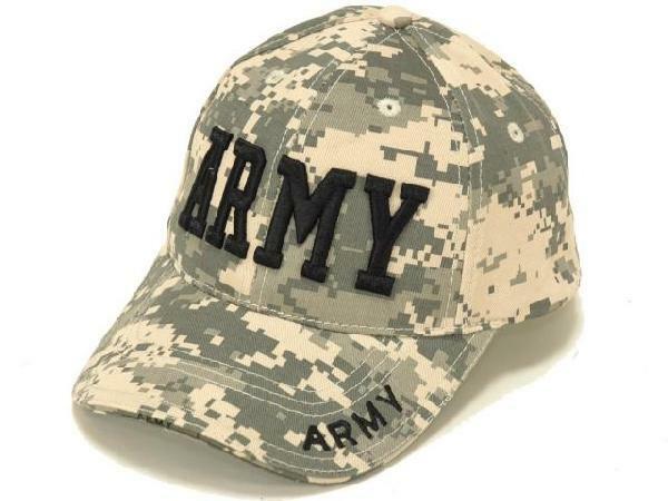 キャップ メンズ ミリタリー ベースボールキャップ ARMY 刺繍 ACU デジタルカモ 迷彩 軍帽子 ROTHCO