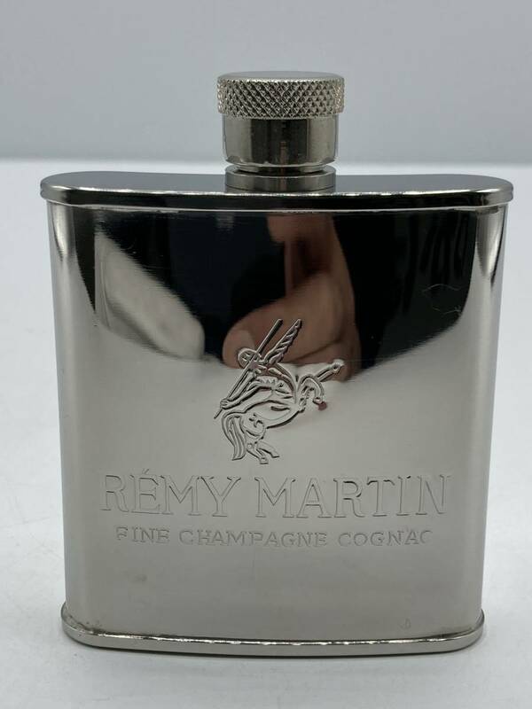 【253】REMY MARTIN スキットル ステンレス製 フラスコ ボトル 携帯用 レミーマルタン