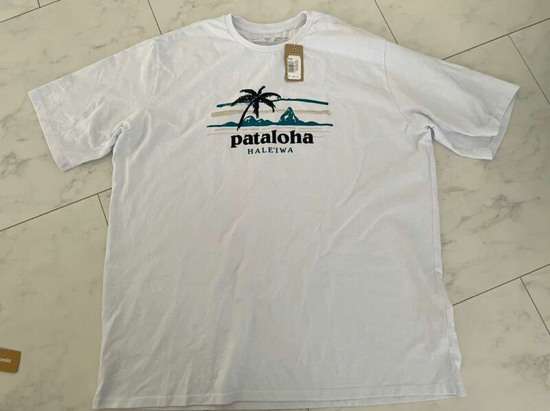 新品　ハワイ限定　patagonia パタゴニア　Tシャツ パタロハ　pataloha ハワイ限定　ハレイワ　半袖Tシャツ　ホワイト　XXL