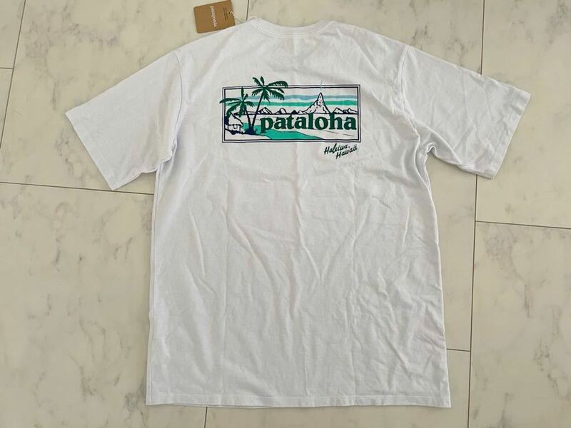 新品　ハワイ限定　patagonia パタゴニア　Tシャツ パタロハ　pataloha ハレイワ限定　半袖Tシャツ　ホワイト　M