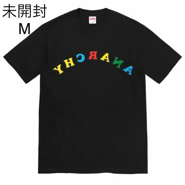 未開封 21ss Supreme Anarchy Tee Black size:M タグ、ステッカー付き Supreme Online 購入 シュプリーム Tシャツ バックプリント