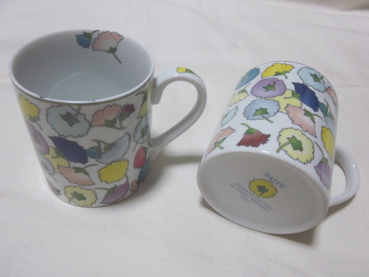 ■【TAITU】■【タイツー】■ 【マグカップ】■【 EMILIO BERGAMIN】■【２客セット】■【未使用】■