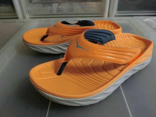 HOKA ONE ONE M ORA RECOVERY FLIP オラ リカバリー フリップ サンダル US9 27.0cm オレンジ #1099675 ホカオネオネ