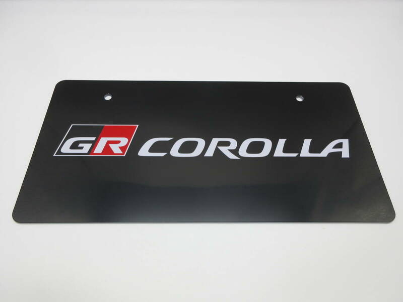 トヨタ 新型GRカローラ GR COROLLA ディーラー 新車 展示用 非売品 ナンバープレート マスコットプレート
