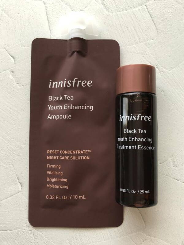 ＜新品・未使用＞イニスフリー (innisfree) ブラックティー ユース セラム 10ｍL+トリートメント エッセンス 25ml 2個セット