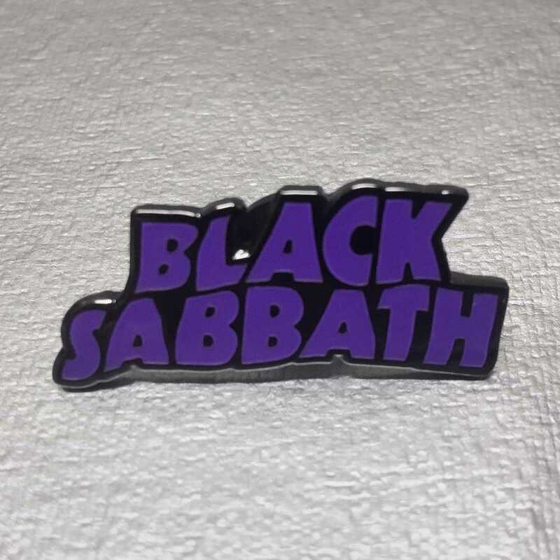 BLACK SABBATH ピンバッジ ピンズ■ロゴ ブラックサバス Master of Reality マスターオブリアリティ ハードロック LIVE DVD ツェッペリン