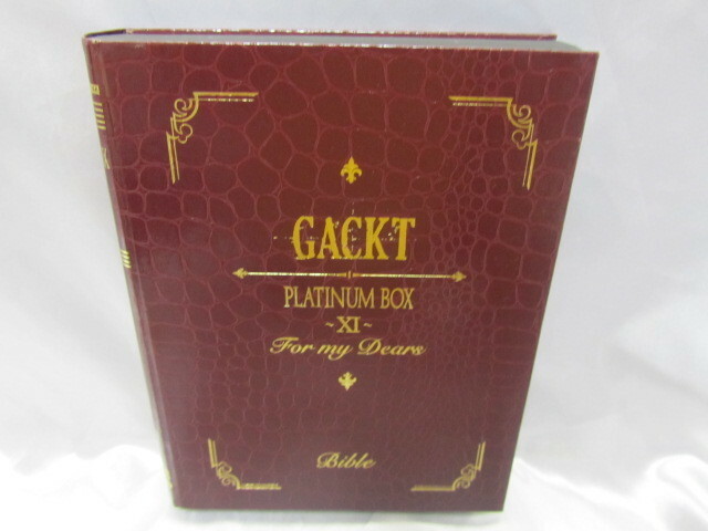 Gackt　ガクト　PLATINUM BOX　XI　For my Dears　がくっち花札　DVD　FC限定版　帯付き