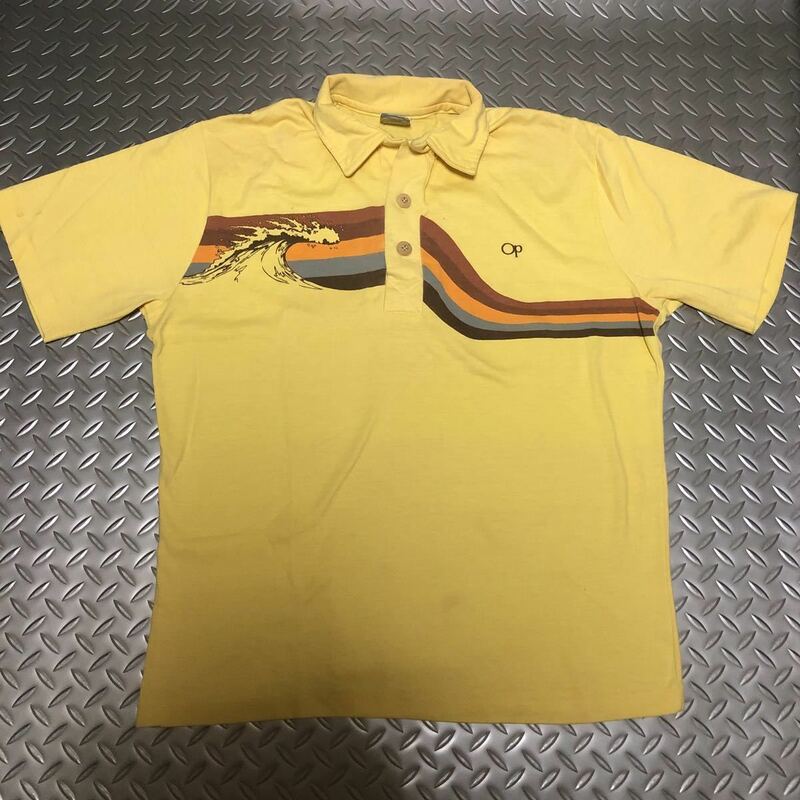 70's 80's OP ocean pacific shirt vintage ポロシャツヴィンテージ　サーフィン オーシャンパシフィック ハワイ