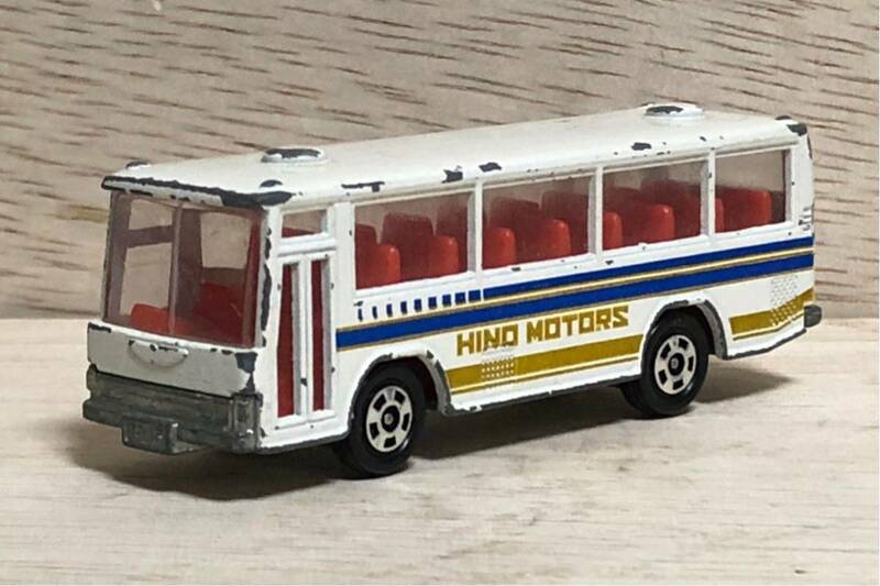 トミカ 黒箱 41 日本製 japan 日野 レインボー スケルトンバス HINO MOTORS ホワイト 白 バス バスコレ バスコレクション 絶版 Rainbow bus