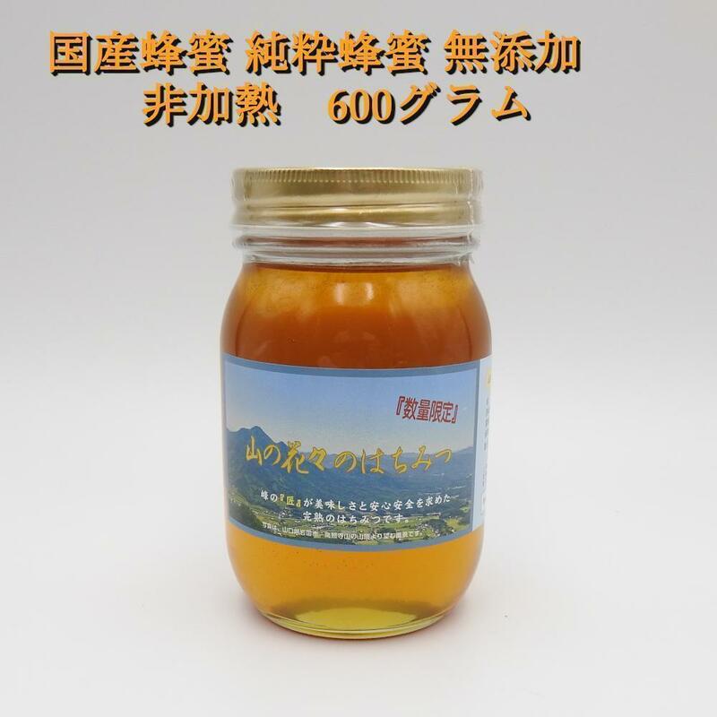 　来月から値上がりします。完熟 生蜂蜜　国産蜂蜜 純粋蜂蜜 無添加　非加熱　600グラム　1個