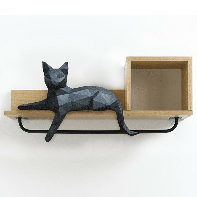 立体パズル ねこ 猫 キット インテリア 紙工作 おもちゃ パズル 立体 3D 模型 紙模型 知育 ペーパークラフト 動物 置物 壁面飾り