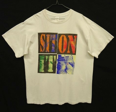 90s ヴィンテージ USA製 Levi's リーバイス SIT ON IT シングルステッチ 半袖 Tシャツ ホワイト VINTAGE 90年代 アメリカ製