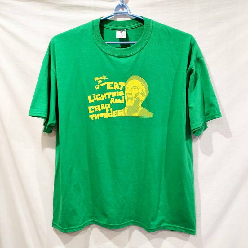 [ロッキー] 映画 ミッキーゴールドミル Tシャツ スタローン ボクシング 緑 グリーン メンズ XLサイズ