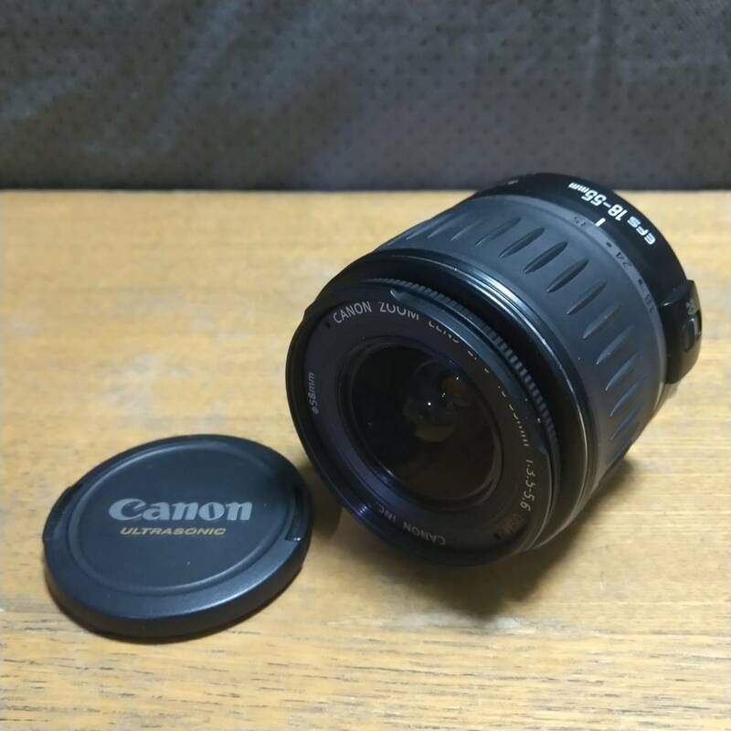 【美品】★CANON ZOOM LENS EF-S 18-55mm F3.5-5.6 USM ズームレンズ動作品★