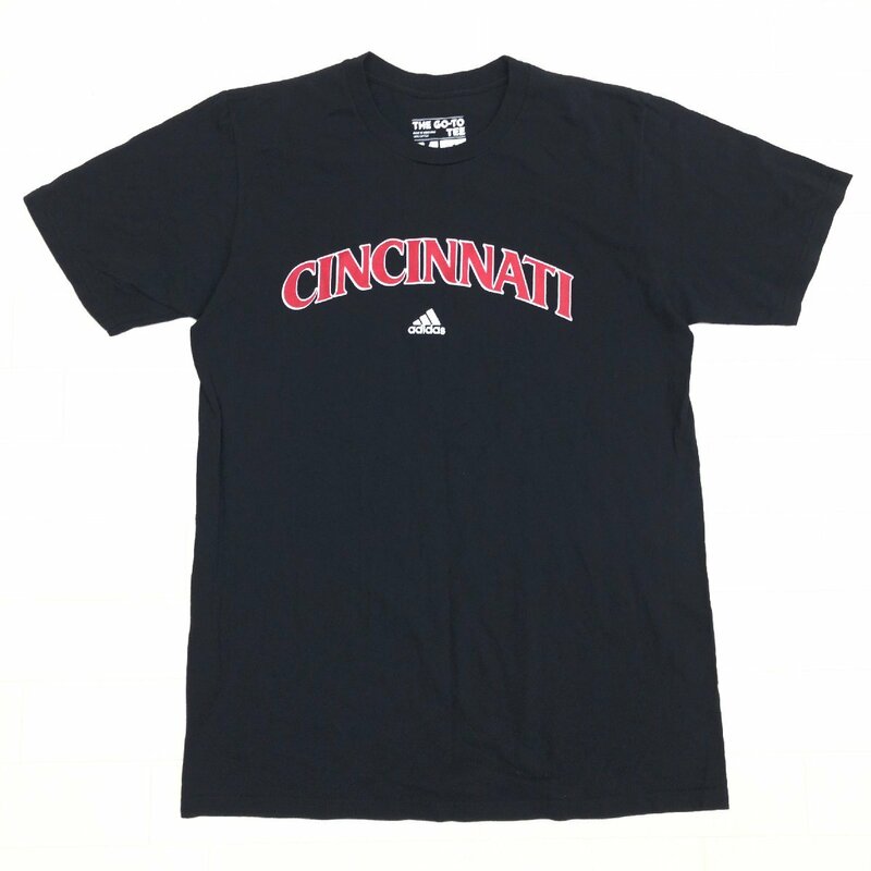 adidas アディダス CINCINNATI THE GO-TO Tシャツ M 黒 ブラック 半袖 シンシナティ大学 アメフト メンズ 紳士