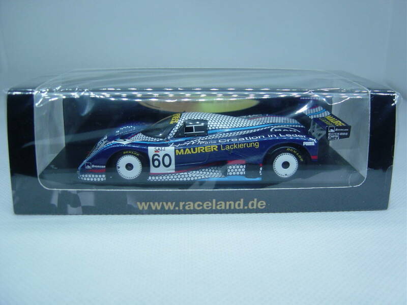 送料350円～ spark RACELAND別注 1/43 Maurer C87 BMW C2 Norisring 1989 #60 Walter Maurer マウラー ノリスリンク