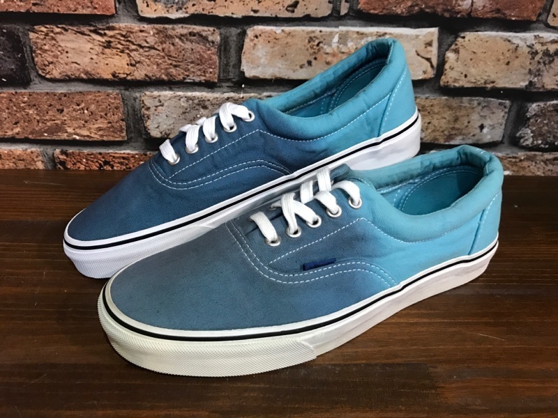 F460 メンズスニーカー VANS ERA バンズ エラ おしゃれ 定番 人気 スケート ローカット クラシック ブルー グラデーション/ 28.0cm