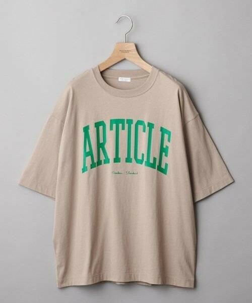 定価3980円 新品 タグ付 Mサイズ B＆Y ユナイテッドアローズ Ｔシャツ 半袖 ビッグシルエット ドロップショルダー ベージュ オーバーサイズ