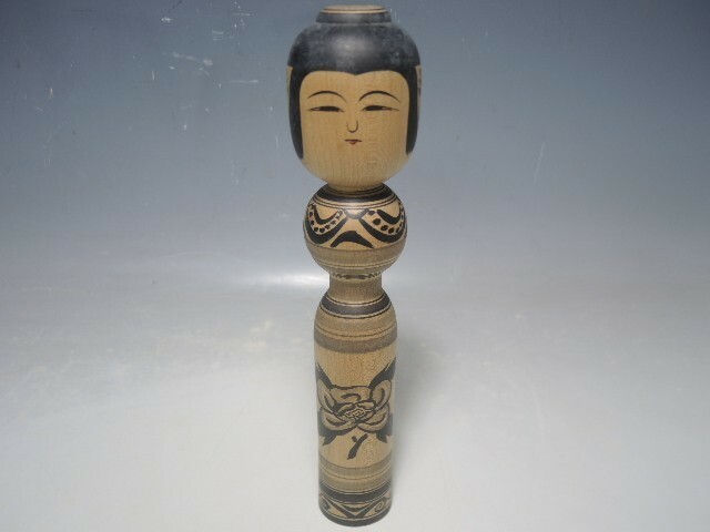 I54/○美二 こけし 温湯 高さ24cm 郷土玩具 日本人形 伝統工芸
