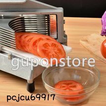 高品質 手動トマトスライサー 卓上型 薄切り機 野菜スライサー 業務用切り器 家庭用 調理器 薄切り M40