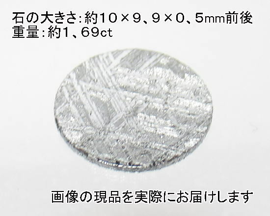 (値下げ価格)NO.1 ムオニナルスタ隕石ルース(スウェーデン産)(10ｍｍ)＜価値の変容・問題解決＞ギベオンとほぼ同じ鉱物 天然石現品