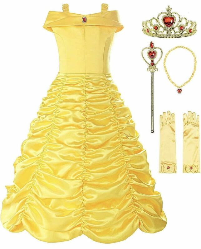カラードレス プリンセス　ドレス　ベル　プリンセスドレス　なりきり　コスチューム　送料込み　ハロウィンにも