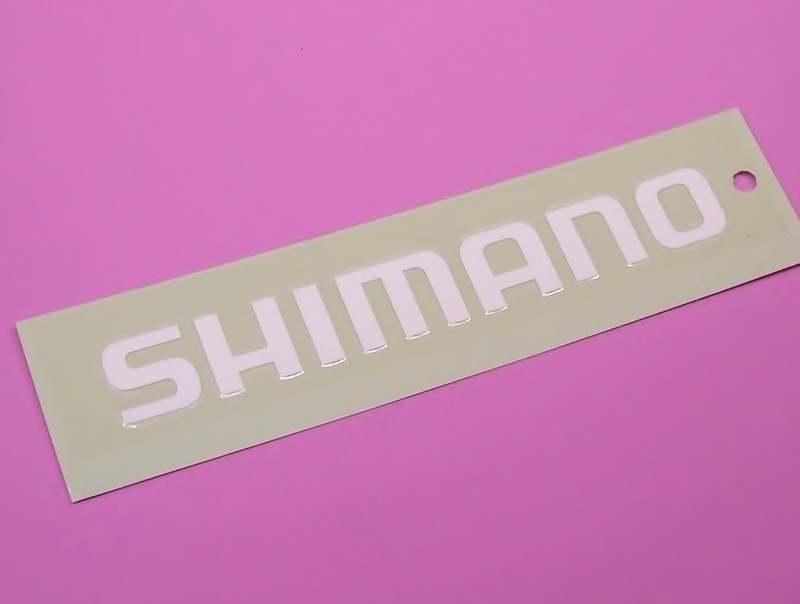 シマノ SHIMANO 白 転写 シール 台紙160×39mm カッティング シート ステッカー