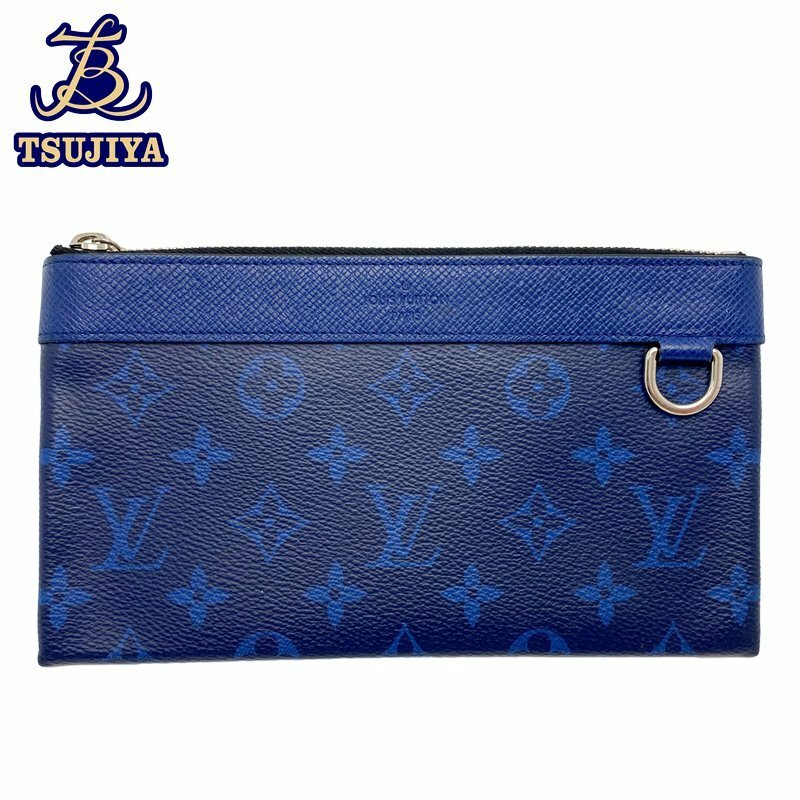 LouisVuitton ルイヴィトン　ポシェットディスカバリーPM　タイガラマ　ブルー　M30278　ポーチ　中古A【辻屋質店B2086】