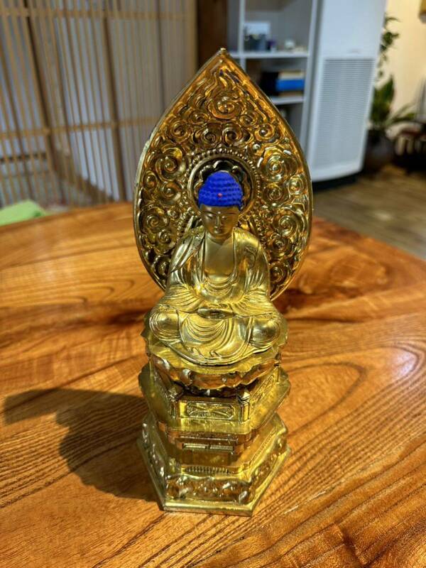 仏壇仏具 仏教美術 御釈迦様　仏像 日本製　中古美品