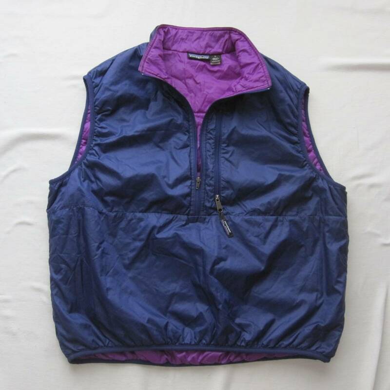 ☆ ’95 パタゴニア パフボール ベスト (XL) ブルーベリー×ブライトパープル /　patagonia puffball vest USA製 90s vintage mars 90s
