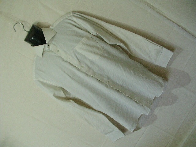 ssy6307 ORIHICA 長袖 ワイシャツ ホワイト ■ ホリゾンタルカラー ■ カフス用ボタンホール Lサイズ 41-86 オリヒカ