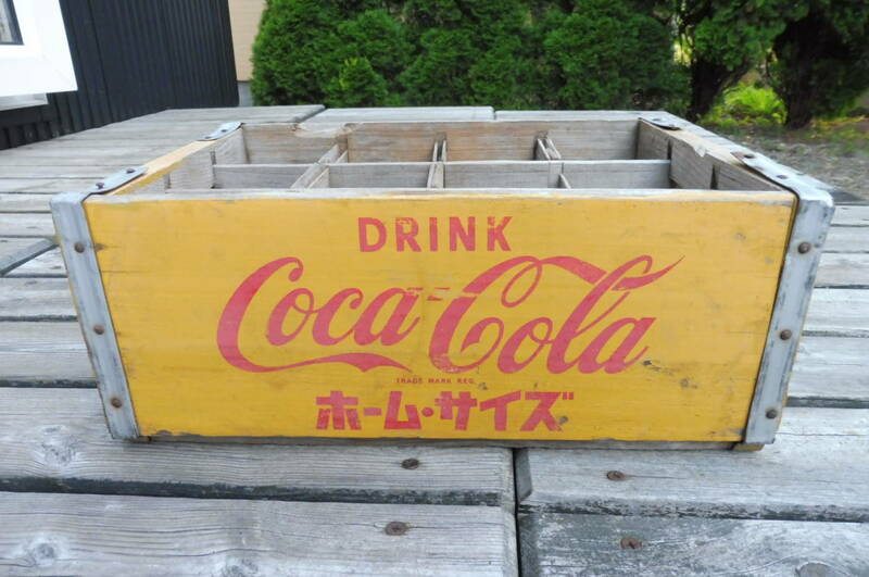 コカ・コーラ　当時物・ドリンクケース　木製品　傷・汚れ有　レトロ　当時物・現状出品
