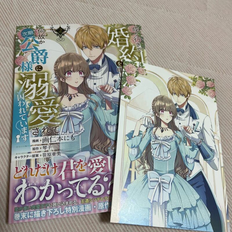 特典　成り行きで婚約を申し込んだ弱気貧乏令嬢ですが何故か次期公爵様に溺愛されて囚われています　2巻　TOブックス限定イラストカード