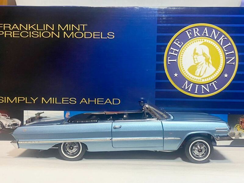 FRANKLIN MINT 1/24 1963 Chevrolet Impala CONVERTIBLE '63 シェビー インパラ コンバーチブル　破損 欠品