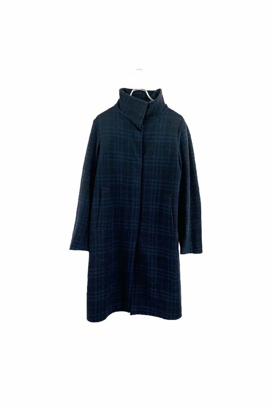 Made in ENGLAND BURBERRY LONDON coat バーバリーロンドン スタンドカラーコート チェック柄 レディース ヴィンテージ