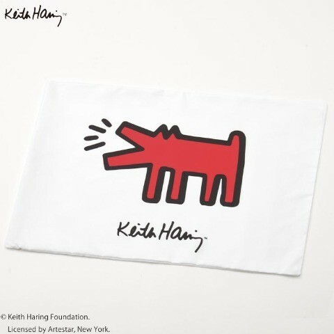即決 キース・ヘリング 枕カバー 43×63 新品タグ付き Keith Haring まくら ピローケース 寝具