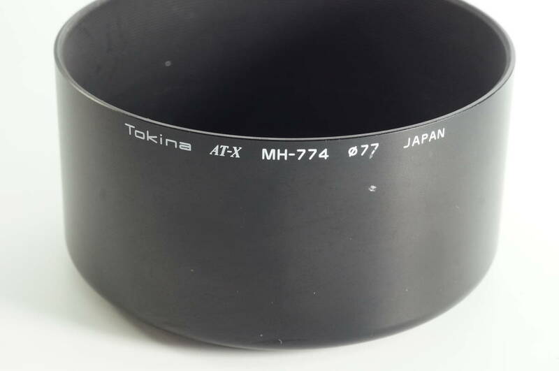 影TG【おおむねキレイ 送料無料】Tokina MH-774 AF 80-200mm F2.8SD AF100-300mm F4SD 用 77mm径 ネジ込み式 メタルフード