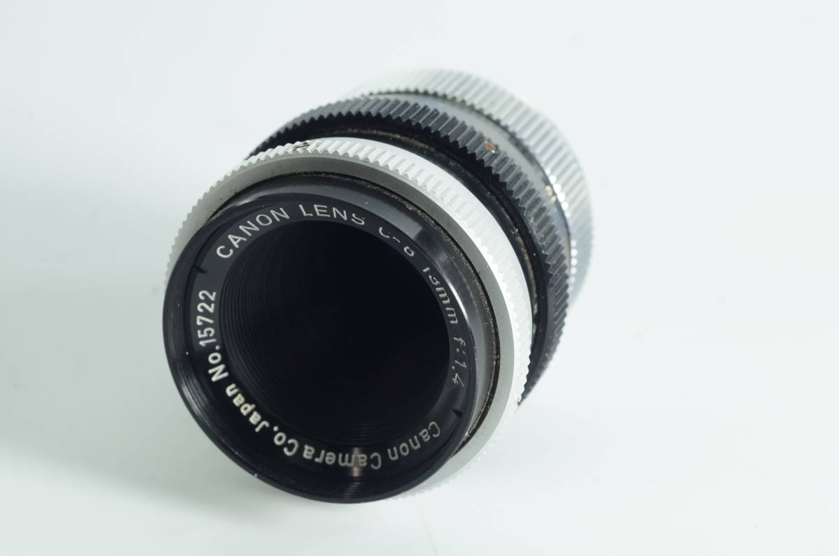 小011【レンズはとてもキレイ】CANON C-8 13mm F1.4 キヤノン