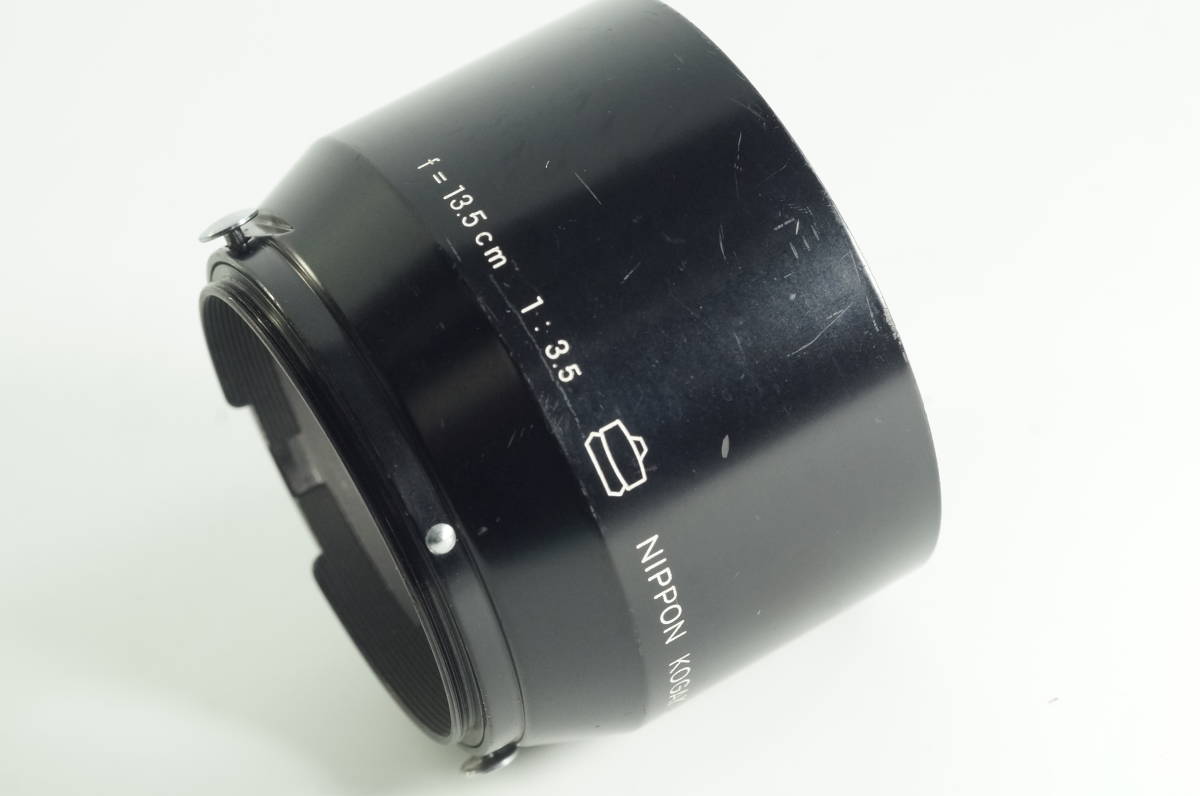 影CG【並品 】Nikon f=13.5cm 3.5 ニコンS 13.5cm F3.5用 メタルフード（43mm径）NIPPON KOGAKU JAPAN