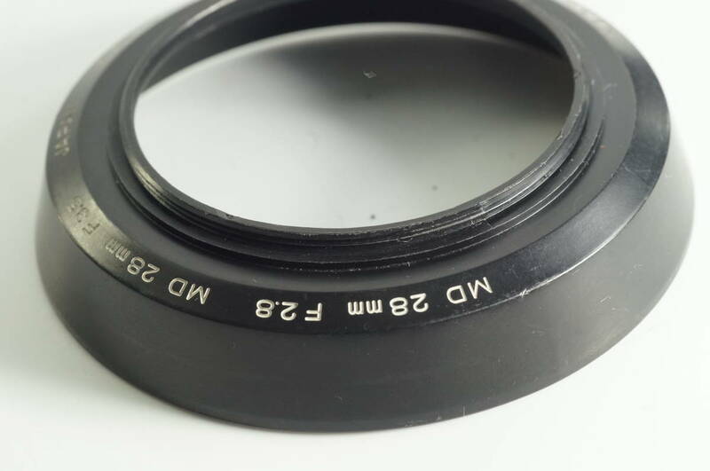 影CG【並品 送料無料】MD 28mm F2.8 MD 28mm F3.5 MINOLTA ミノルタ レンズフード